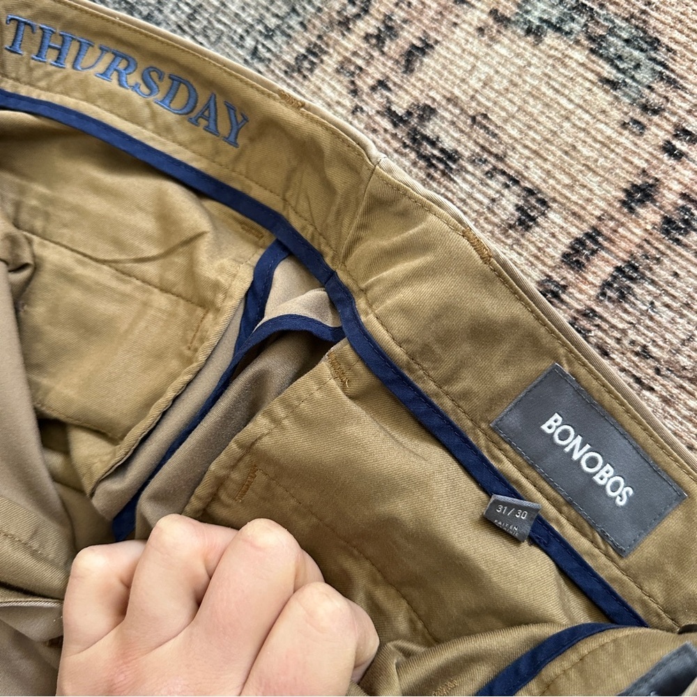 Mens Bonobos Pants BUNDLE Khaki Navy Grey sz 31/30 - Picture 7 of 7